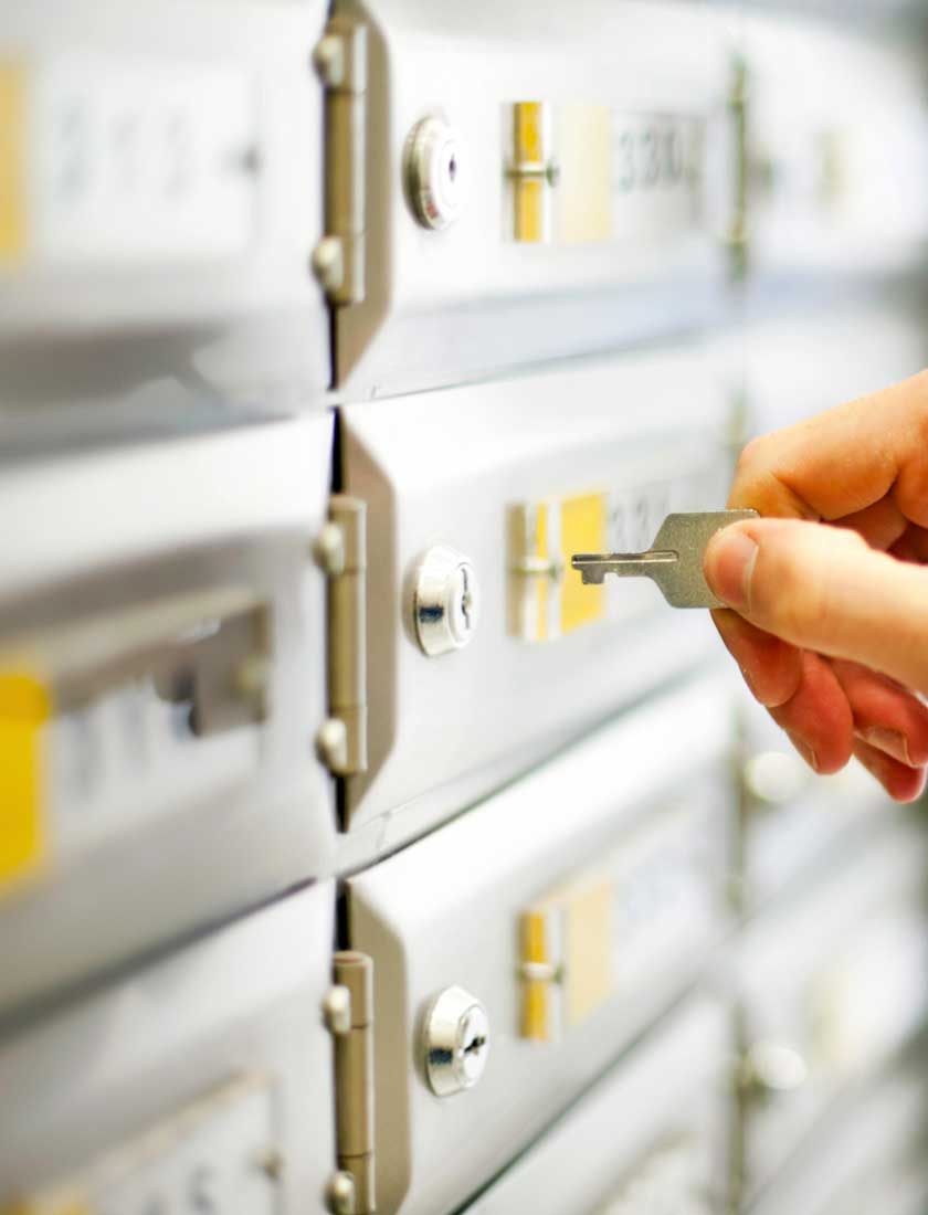 safe and secure lockbox for receiving payments multiple times a day